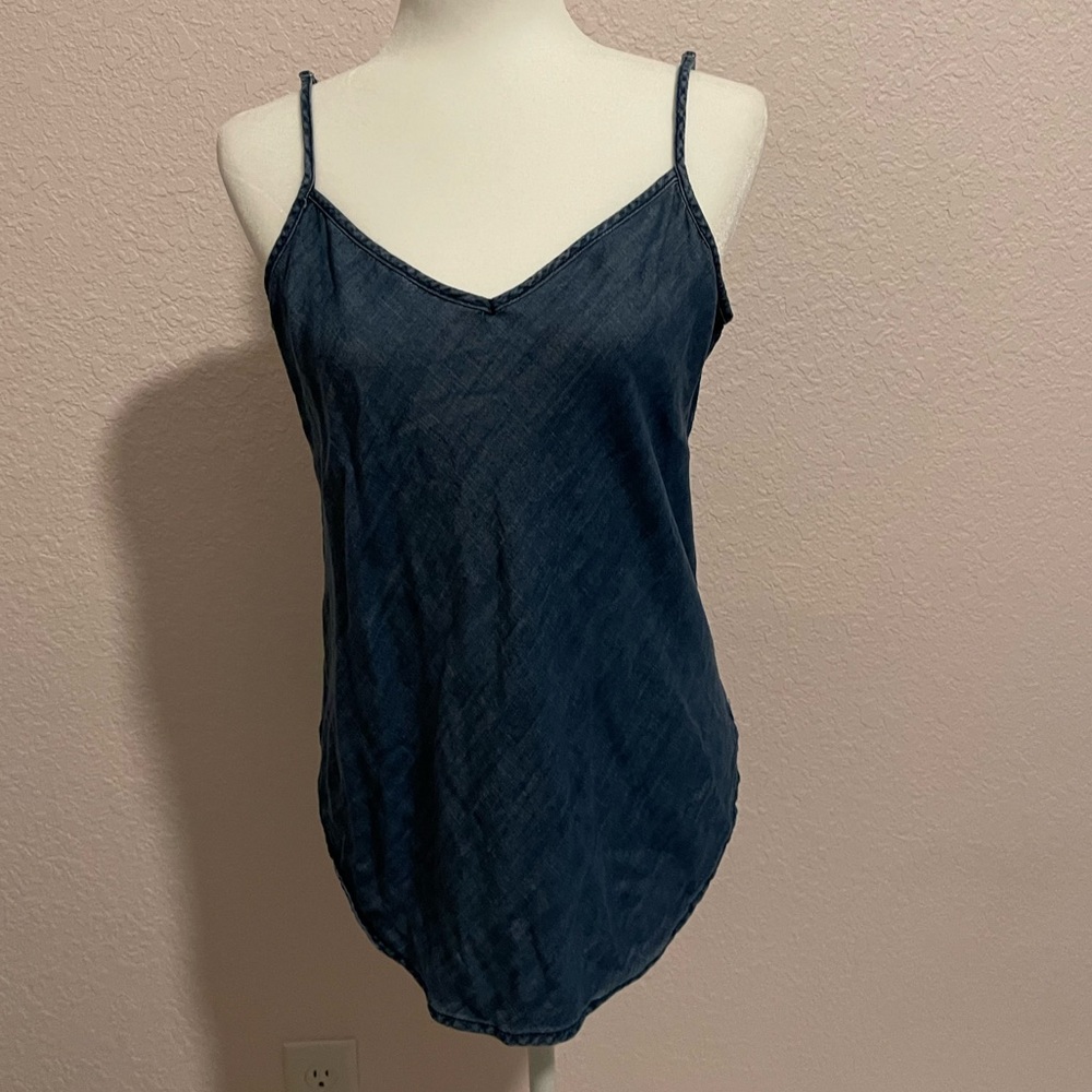 Super cute denim tank!